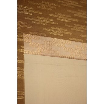 明治刺繍画 登美銘 鯉図　Z042 