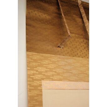 明治刺繍画 登美銘 鯉図　Z042 