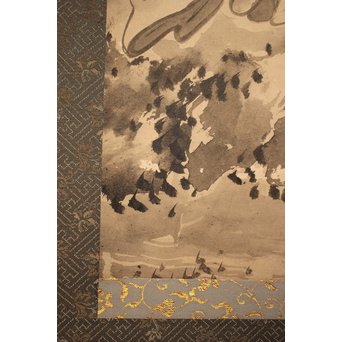 倣 曽我蕭白 がま仙人 掛軸　Z044 