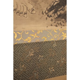 倣 曽我蕭白 がま仙人 掛軸　Z044 