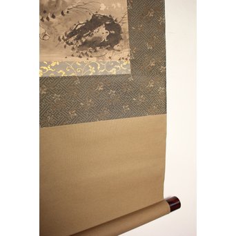 倣 曽我蕭白 がま仙人 掛軸　Z044 