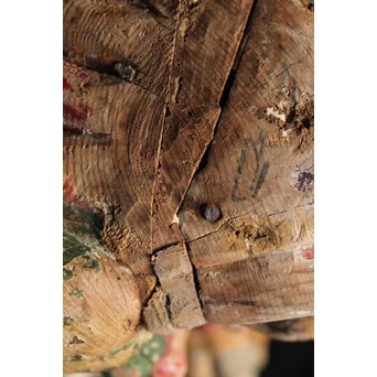 木彫時代阿吽狛犬　X054 