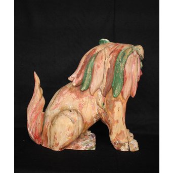 木彫時代阿吽狛犬　X054 