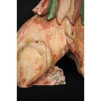 木彫時代阿吽狛犬　X054 