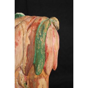 木彫時代阿吽狛犬　X054 