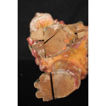 木彫時代阿吽狛犬　X054 