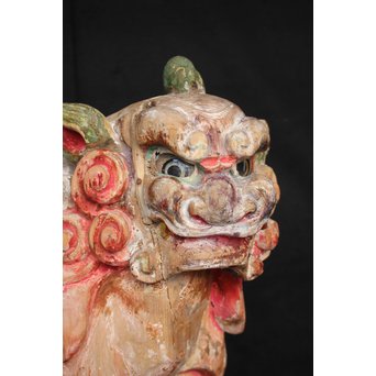 木彫時代阿吽狛犬　X054 