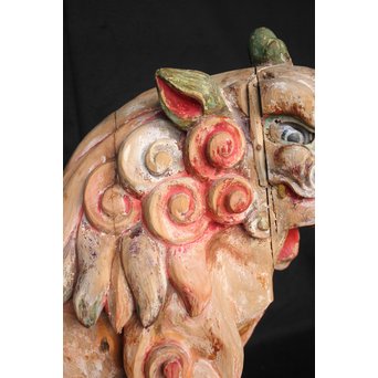 木彫時代阿吽狛犬　X054 