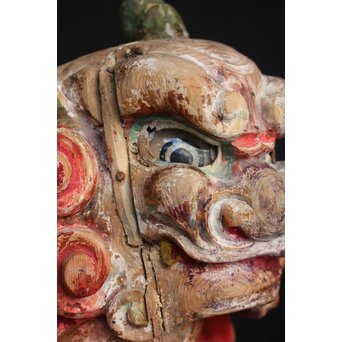 木彫時代阿吽狛犬　X054 