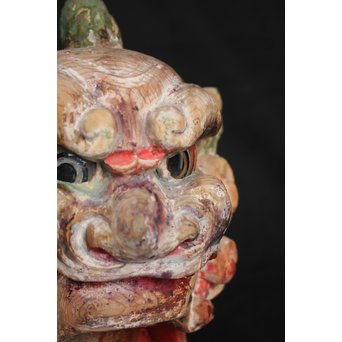 木彫時代阿吽狛犬　X054 