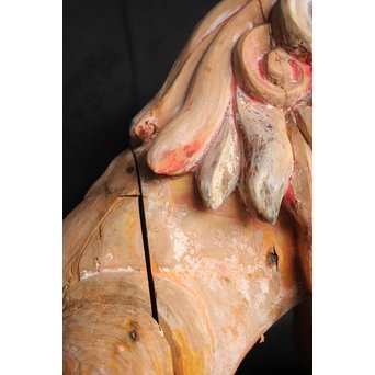 木彫時代阿吽狛犬　X054 