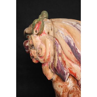 木彫時代阿吽狛犬　X054 