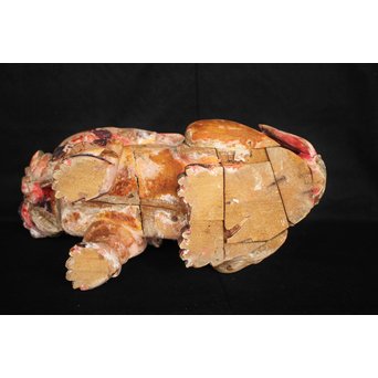 木彫時代阿吽狛犬　X054 