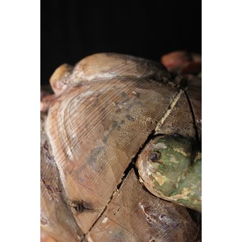 木彫時代阿吽狛犬　X054 