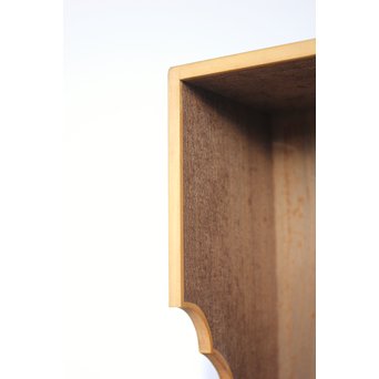 箱根細工創始者 白川洗石/鶴之助 木象嵌文箱/盆　X058 