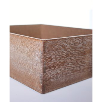 箱根細工創始者 白川洗石/鶴之助 木象嵌文箱/盆　X058 