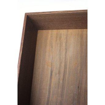 箱根細工創始者 白川洗石/鶴之助 木象嵌文箱/盆　X058 