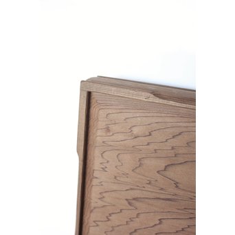 箱根細工創始者 白川洗石/鶴之助 木象嵌文箱/盆　X058 