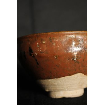 加藤元十作 美濃天目茶碗【堀天目】 竹里庵陶寿 加藤春二識箱　P045 