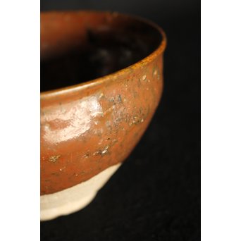 加藤元十作 美濃天目茶碗【堀天目】 竹里庵陶寿 加藤春二識箱　P045 