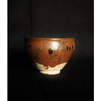 加藤元十作 美濃天目茶碗【堀天目】 竹里庵陶寿 加藤春二識箱　P045