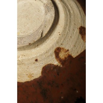 加藤元十作 美濃天目茶碗【堀天目】 竹里庵陶寿 加藤春二識箱　P045 