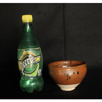 加藤元十作 美濃天目茶碗【堀天目】 竹里庵陶寿 加藤春二識箱　P045 