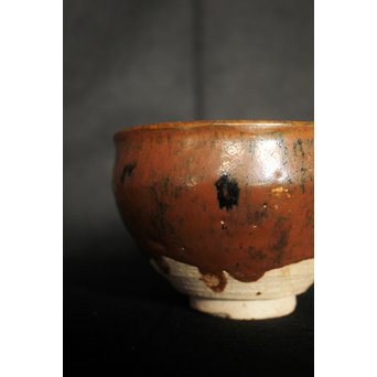 加藤元十作 美濃天目茶碗【堀天目】 竹里庵陶寿 加藤春二識箱　P045 