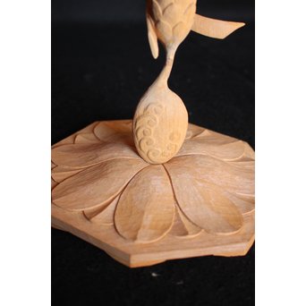 石本武士 木彫観音【花音】 X061 