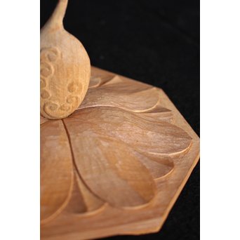 石本武士 木彫観音【花音】 X061 