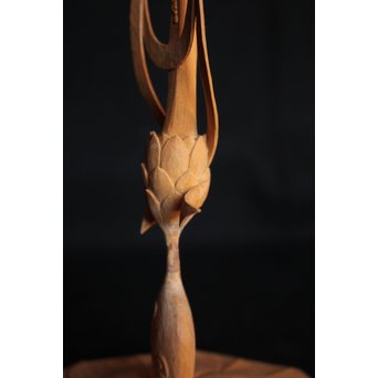 石本武士 木彫観音【花音】 X061 