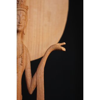 石本武士 木彫観音【花音】 X061 