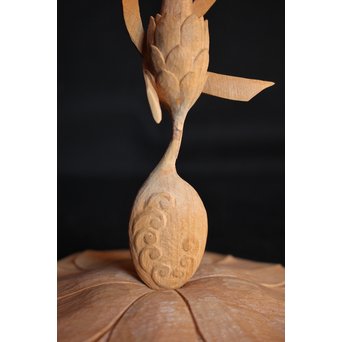 石本武士 木彫観音【花音】 X061 