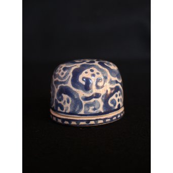 乾山製 真清水蔵六識 饅頭形香合　P052 