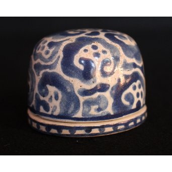 乾山製 真清水蔵六識 饅頭形香合　P052 