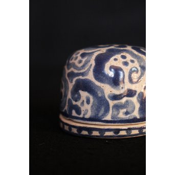 乾山製 真清水蔵六識 饅頭形香合　P052 