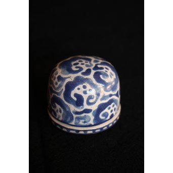 乾山製 真清水蔵六識 饅頭形香合　P052 