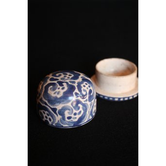 乾山製 真清水蔵六識 饅頭形香合　P052 