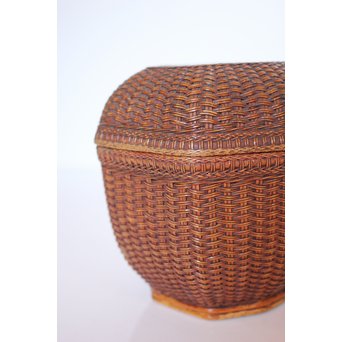 極細竹組の茶籠　U039 