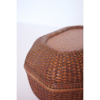 極細竹組の茶籠　U039 