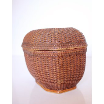 極細竹組の茶籠　U039 