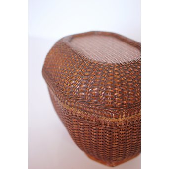 極細竹組の茶籠　U039 