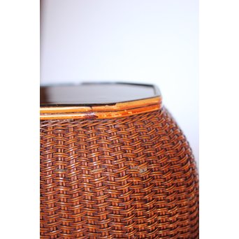 極細竹組の茶籠　U039 