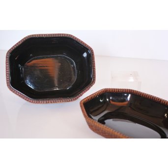 極細竹組の茶籠　U039 