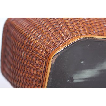 極細竹組の茶籠　U039 