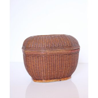 極細竹組の茶籠　U039 