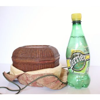 極細竹組の茶籠　U039 