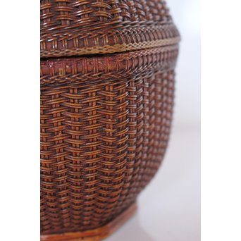 極細竹組の茶籠　U039 