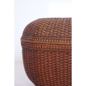 極細竹組の茶籠　U039 
