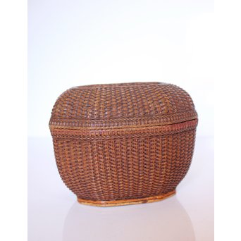 極細竹組の茶籠　U039 